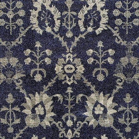 Oriental Weavers Sphinx Richmond 8020K Navy / Grey Rugs.