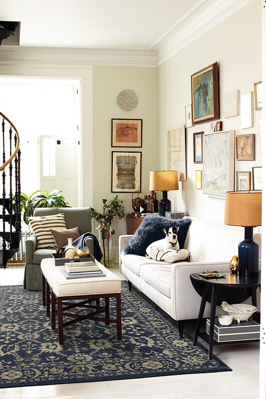 Oriental Weavers Sphinx Richmond 8020K Navy / Grey Rugs.