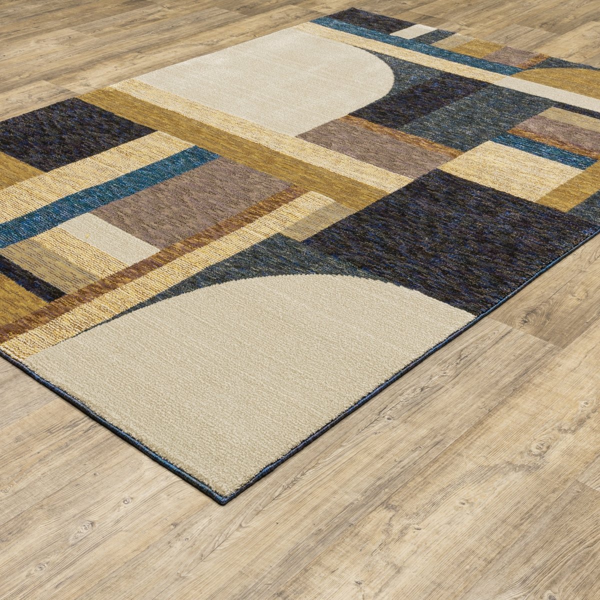 Oriental Weavers Sphinx Strada Str01 Gold/ Blue Rugs.