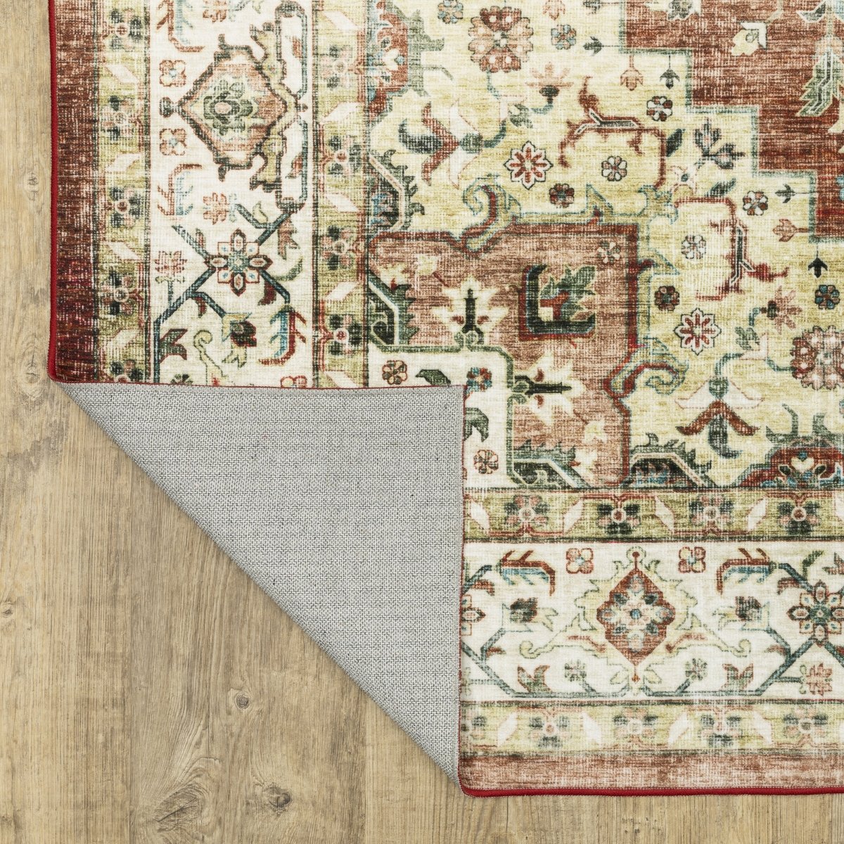 Oriental Weavers Sphinx Sumter Sum01 Red/ Ivory Rug.