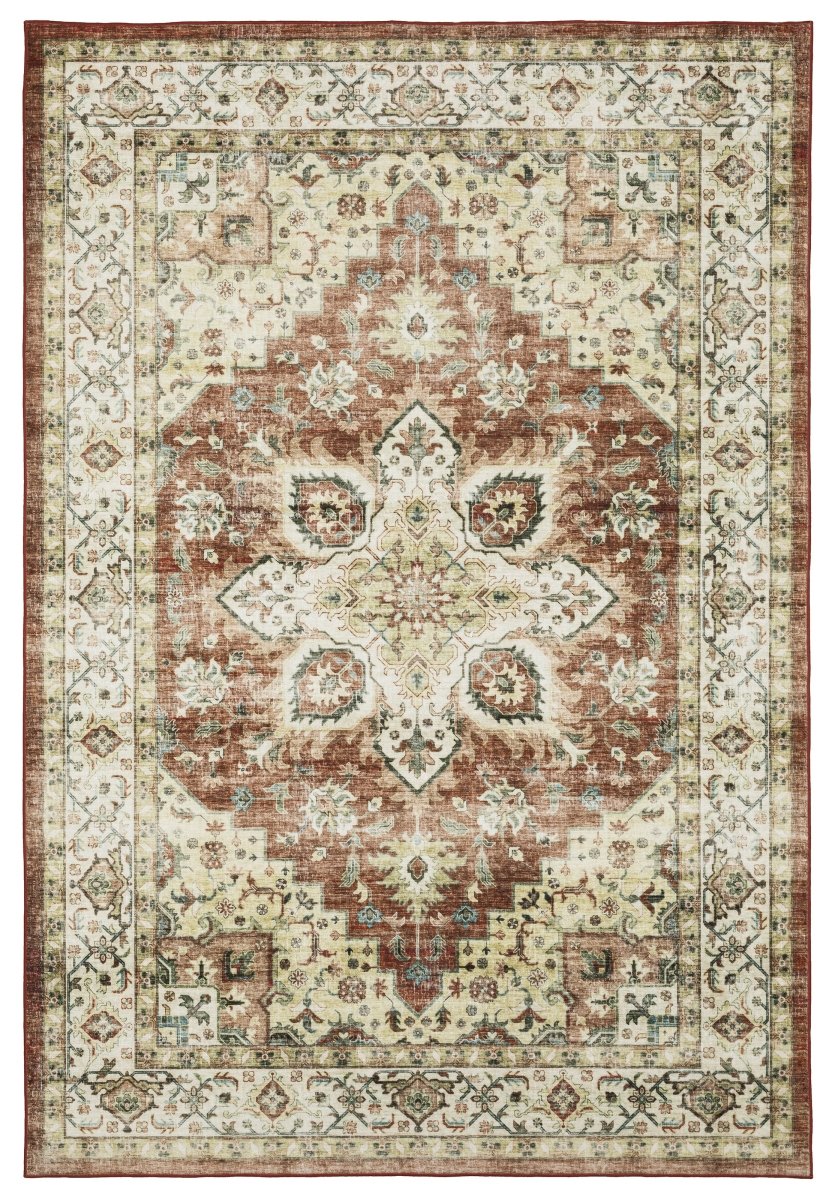 Oriental Weavers Sphinx Sumter Sum01 Red/ Ivory Rug.