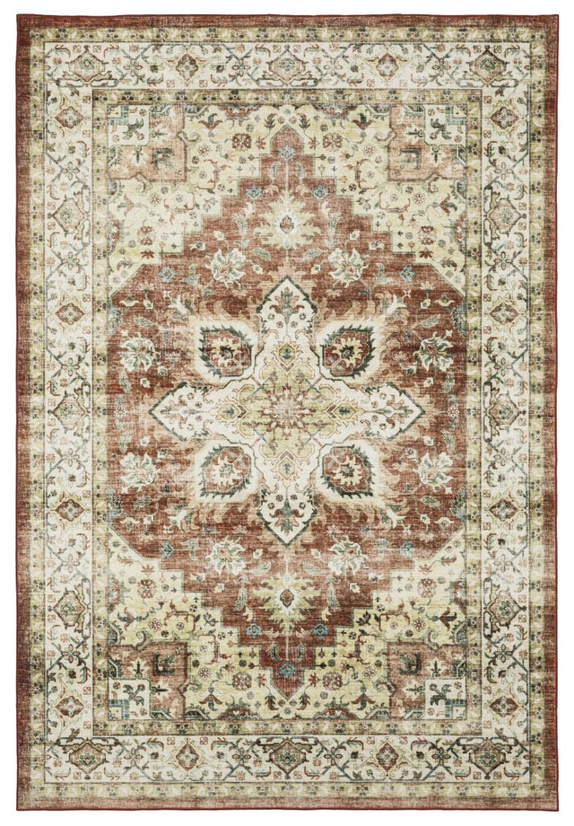 Oriental Weavers Sphinx Sumter Sum01 Red/ Ivory Rug.