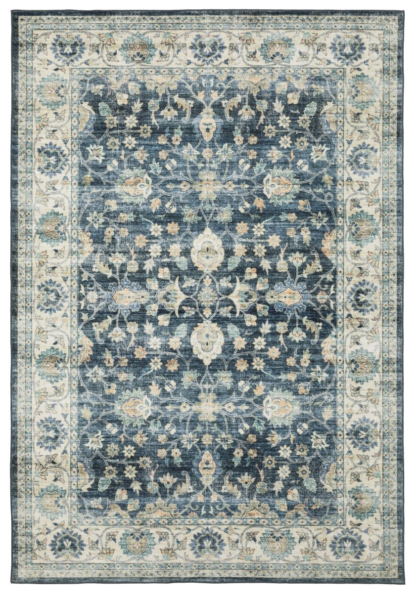 Oriental Weavers Sphinx Sumter Sum02 Blue/ Ivory Rug.