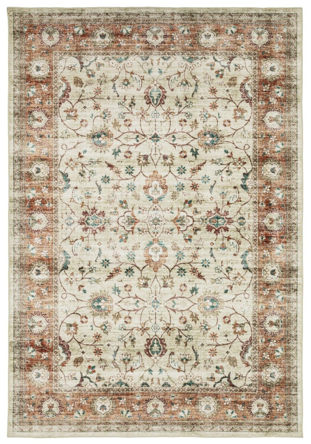 Oriental Weavers Sphinx Sumter Sum03 Ivory/ Rust Rug.