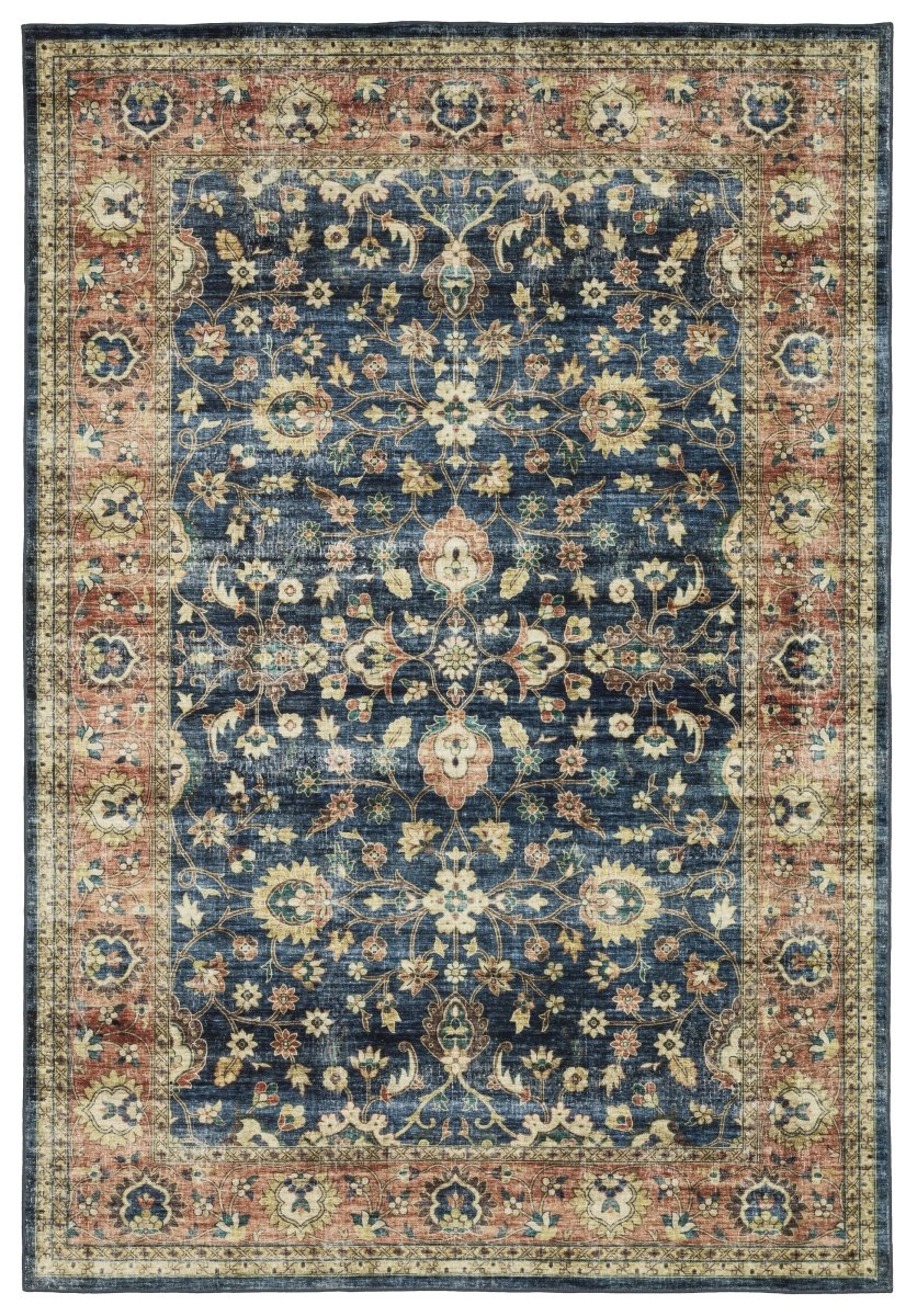 Oriental Weavers Sphinx Sumter Sum04 Blue/ Rust Rug.