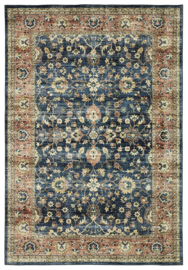 Oriental Weavers Sphinx Sumter Sum04 Blue/ Rust Rug.