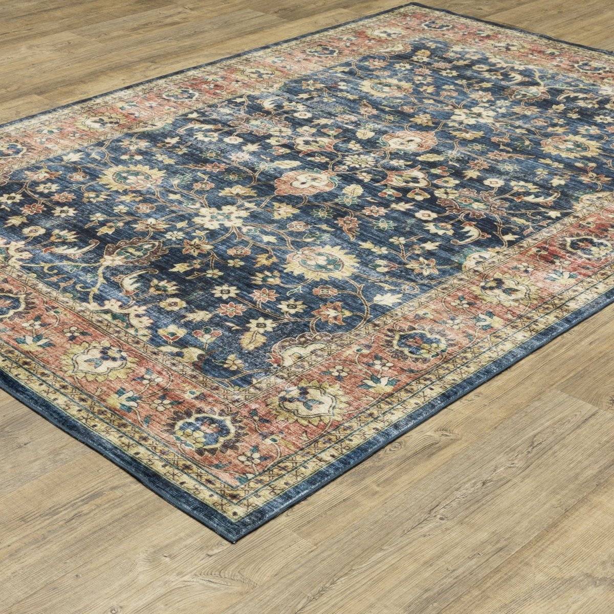 Oriental Weavers Sphinx Sumter Sum04 Blue/ Rust Rug.