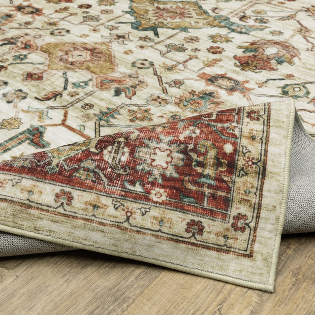 Oriental Weavers Sphinx Sumter Sum05 Ivory/ Red Rug.