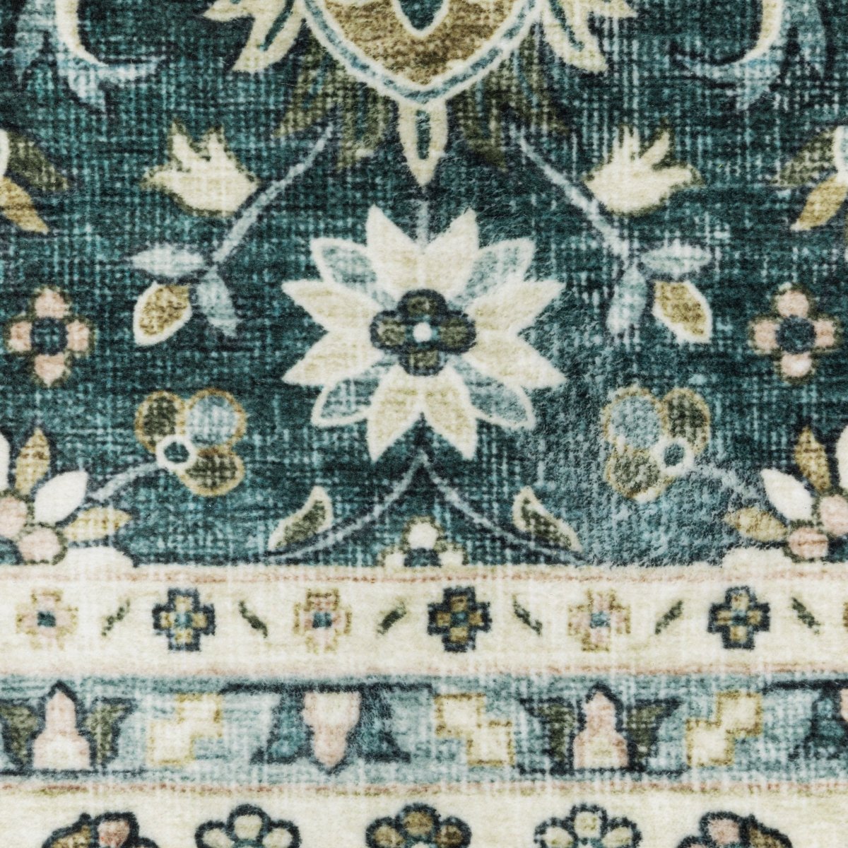 Oriental Weavers Sphinx Sumter Sum08 Teal/ Ivory Rug.