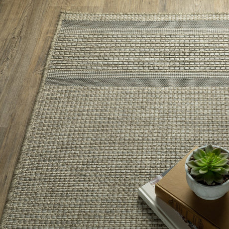 Oriental Weavers Sphinx Tortuga Tr07A Beige/ Black Rug.