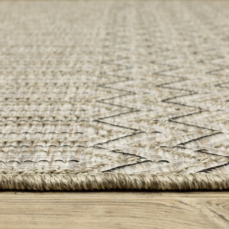 Oriental Weavers Sphinx Tortuga Tr09A Beige/ Black Rug.
