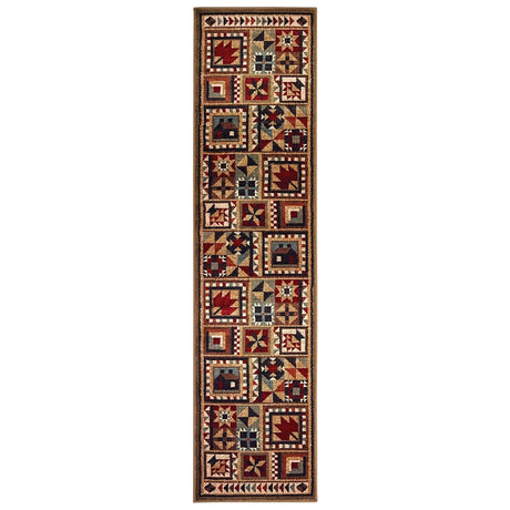 Oriental Weavers Sphinx Woodlands 9596A Brown / Multi Rugs.