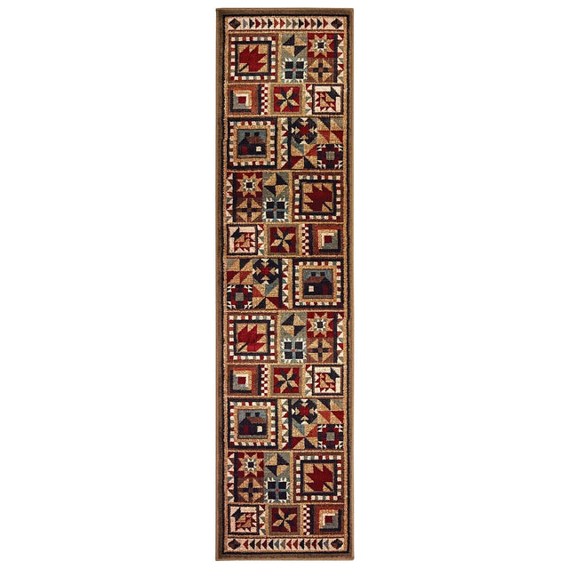Oriental Weavers Sphinx Woodlands 9596A Brown / Multi Rugs.