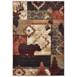 Oriental Weavers Sphinx Woodlands 9649A Brown / Rust Rugs.