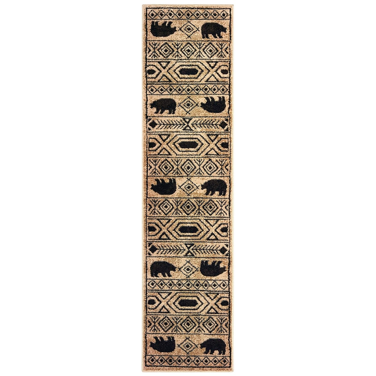 Oriental Weavers Sphinx Woodlands 9651A Ivory / Black Rugs.