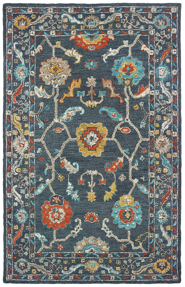 Oriental Weavers Sphinx Zahra 75501 Blue / Gold Rugs.