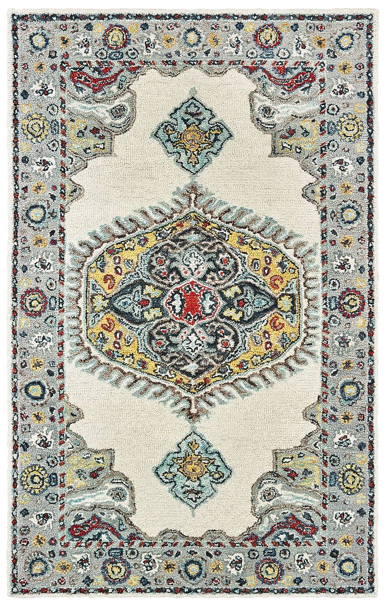 Oriental Weavers Sphinx Zahra 75505 Ivory / Grey Rugs.