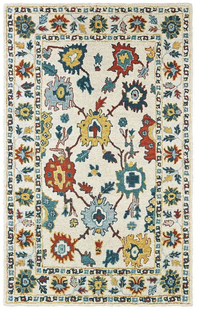 Oriental Weavers Sphinx Zahra 75507 Ivory / Gold Rugs.