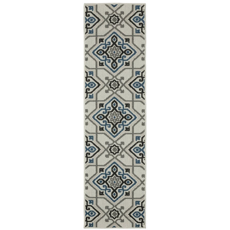 Oriental Weavers Torrey 004Y1 Beige/ Blue Rug.