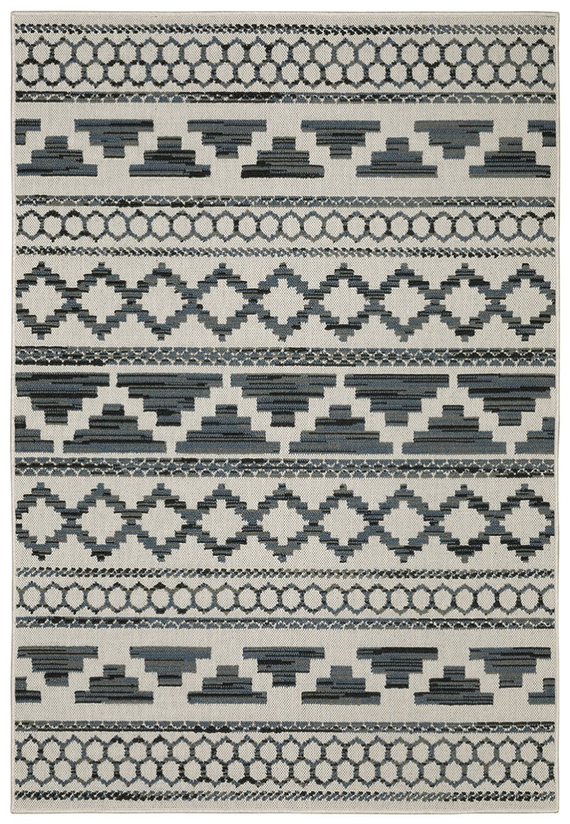 Oriental Weavers Torrey 005Y1 Beige/ Blue Rug.