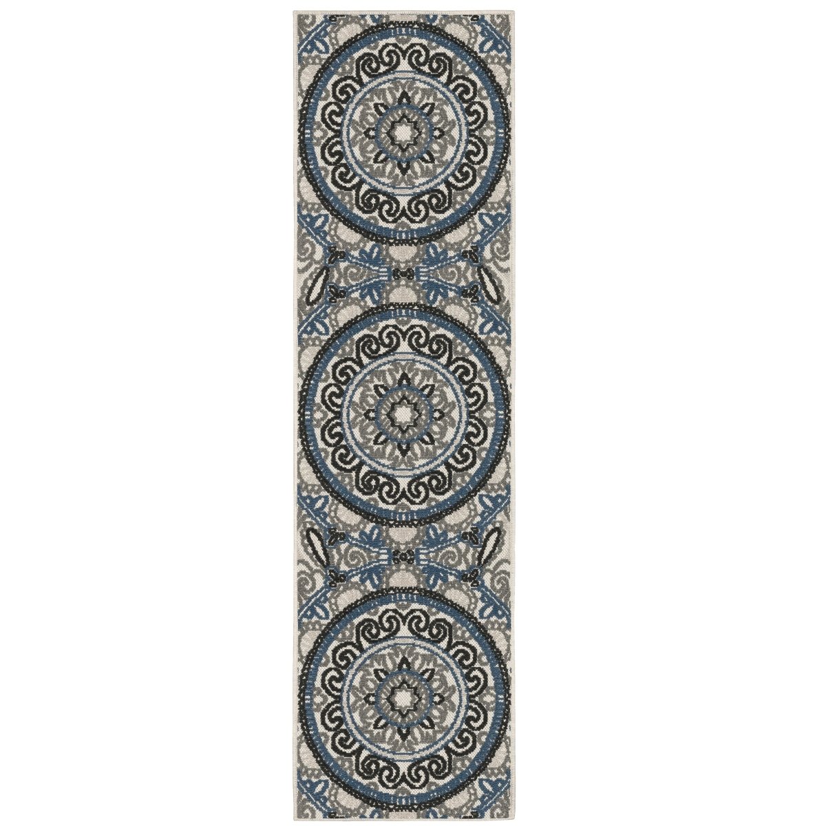 Oriental Weavers Torrey 072J1 Beige/ Blue Rug.