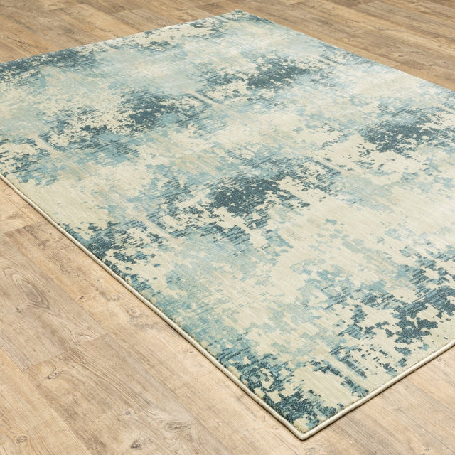 Oriental Weavers Xanadu 8020H Ivory/ Blue Rug.