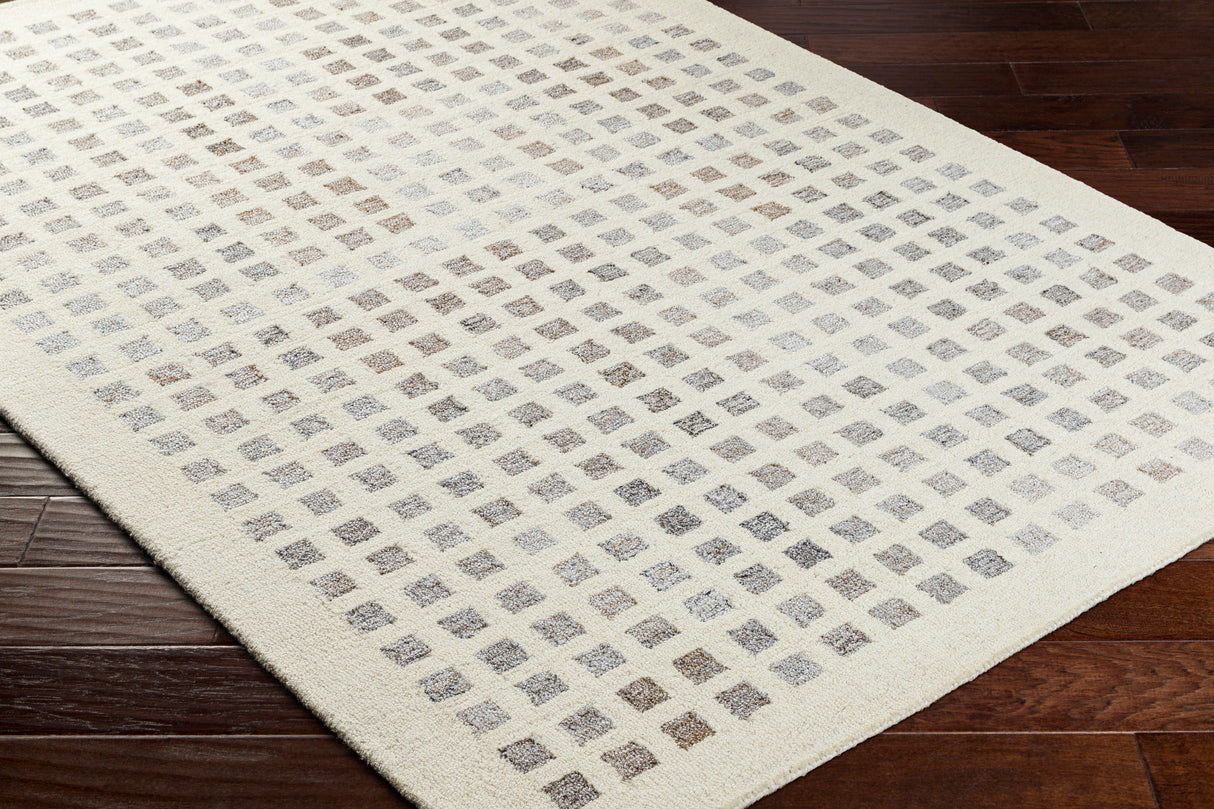 Surya Ottawa Otw-2300 Beige, Gray, Brown, Light Gray Rug.