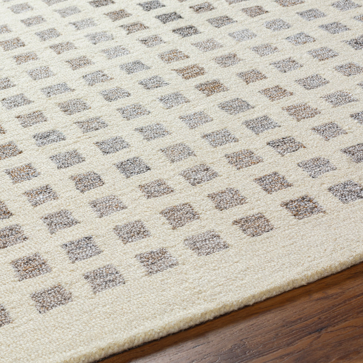 Surya Ottawa Otw-2300 Beige, Gray, Brown, Light Gray Rug.