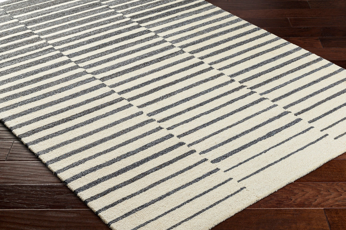 Surya Ottawa Otw-2302 Beige, Charcoal, Gray Rug.