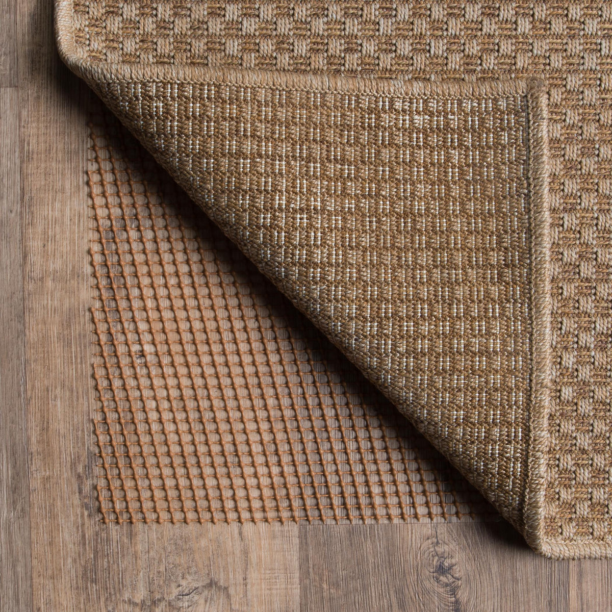 Outdoor rug pad construction detail