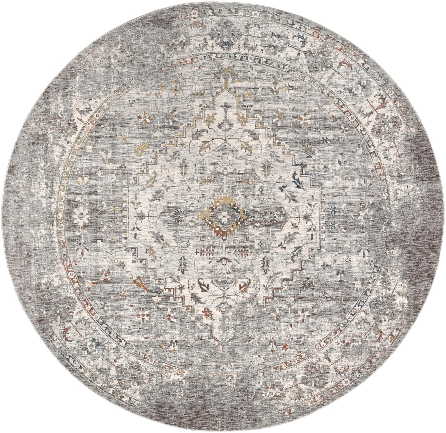 Surya Presidential Pdt-2311 Medium Gray, Charcoal, White Rugs.