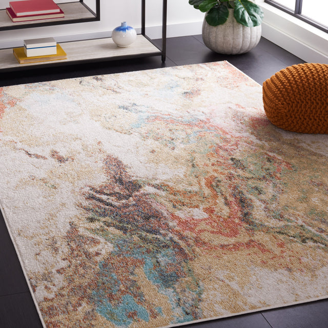 Safavieh Phoenix Phx504A Ivory/Gold Rust Rug.