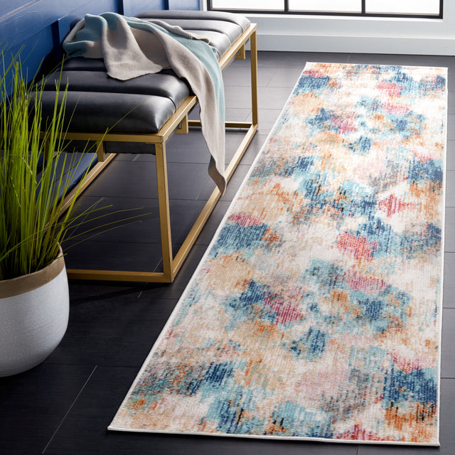 Safavieh Phoenix Phx508J Aqua/Gold Rose Rug.