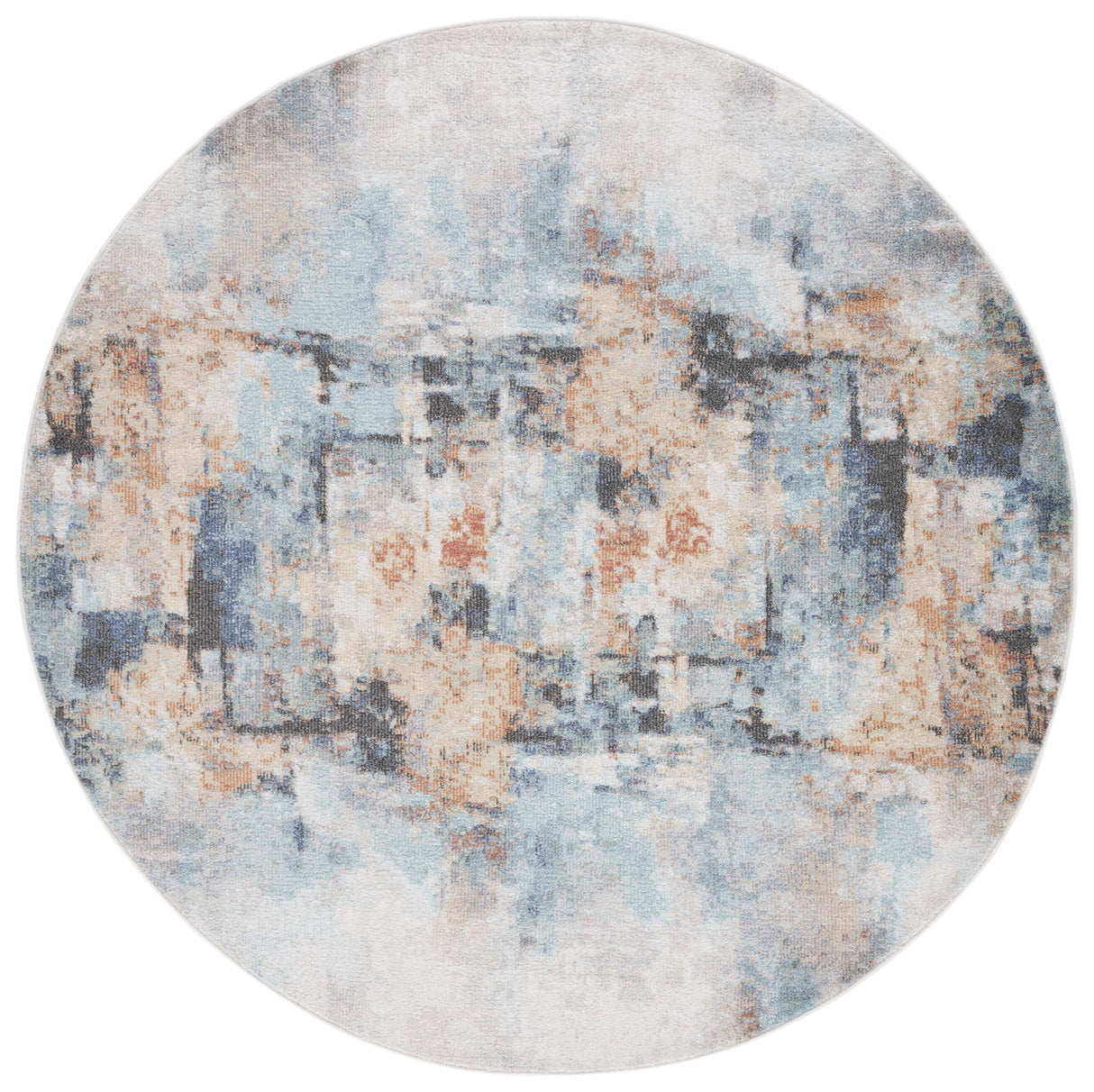 Safavieh Phoenix Phx510J Aqua/Gold Rust Rug.