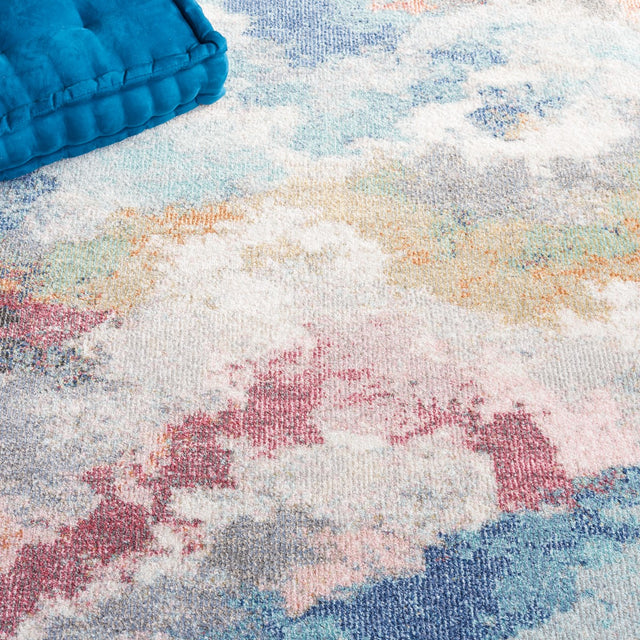 Safavieh Phoenix Phx551A Ivory/Blue Rust Rug.