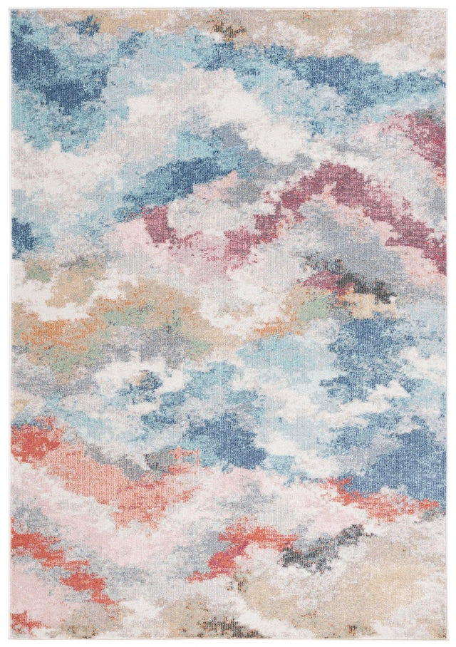 Safavieh Phoenix Phx551A Ivory/Blue Rust Rug.