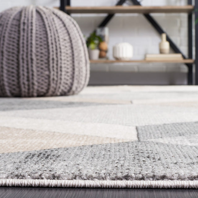 Safavieh Phoenix Phx552F Light Grey/Beige Charcoal Rug.