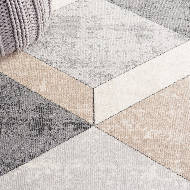 Safavieh Phoenix Phx552F Light Grey/Beige Charcoal Rug.
