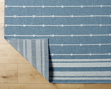 Surya Pismo Beach Pmb-2312 Pewter, Beetle Blue, Slate, Silver Rug.