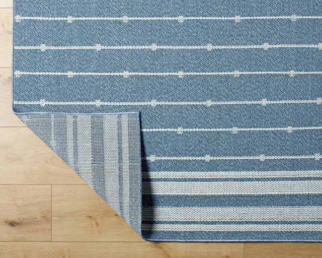 Surya Pismo Beach Pmb-2312 Pewter, Beetle Blue, Slate, Silver Rug.