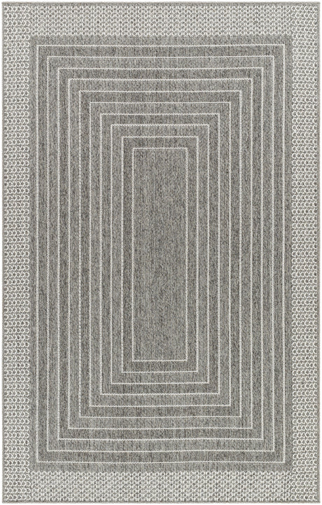 Surya Pismo Beach Pmb-2313 Medium Gray, Gray, White Rug.