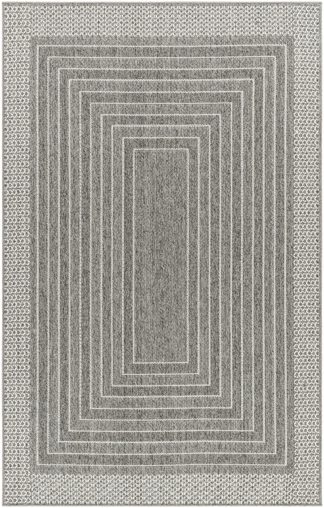 Surya Pismo Beach Pmb-2313 Medium Gray, Gray, White Rug.