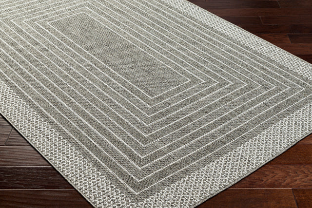 Surya Pismo Beach Pmb-2313 Medium Gray, Gray, White Rug.