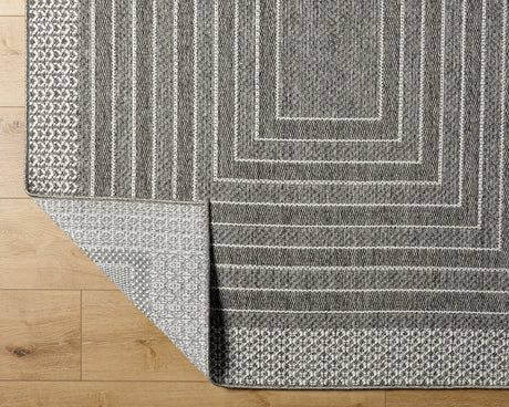 Surya Pismo Beach Pmb-2313 Medium Gray, Gray, White Rug.