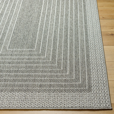 Surya Pismo Beach Pmb-2313 Medium Gray, Gray, White Rug.