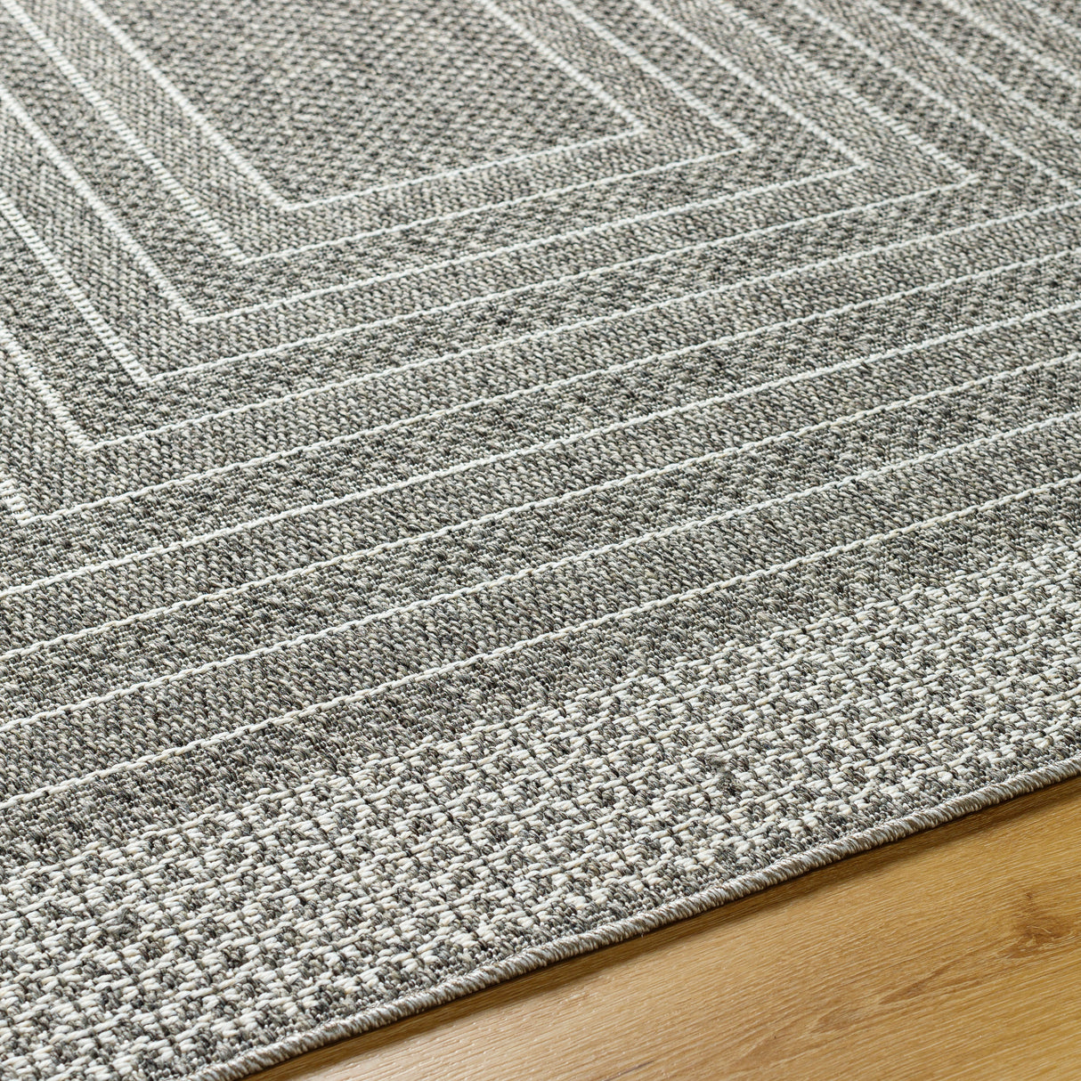 Surya Pismo Beach Pmb-2313 Medium Gray, Gray, White Rug.