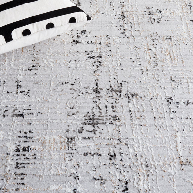 Safavieh Parker Prk100G Light Grey/Black Rug.