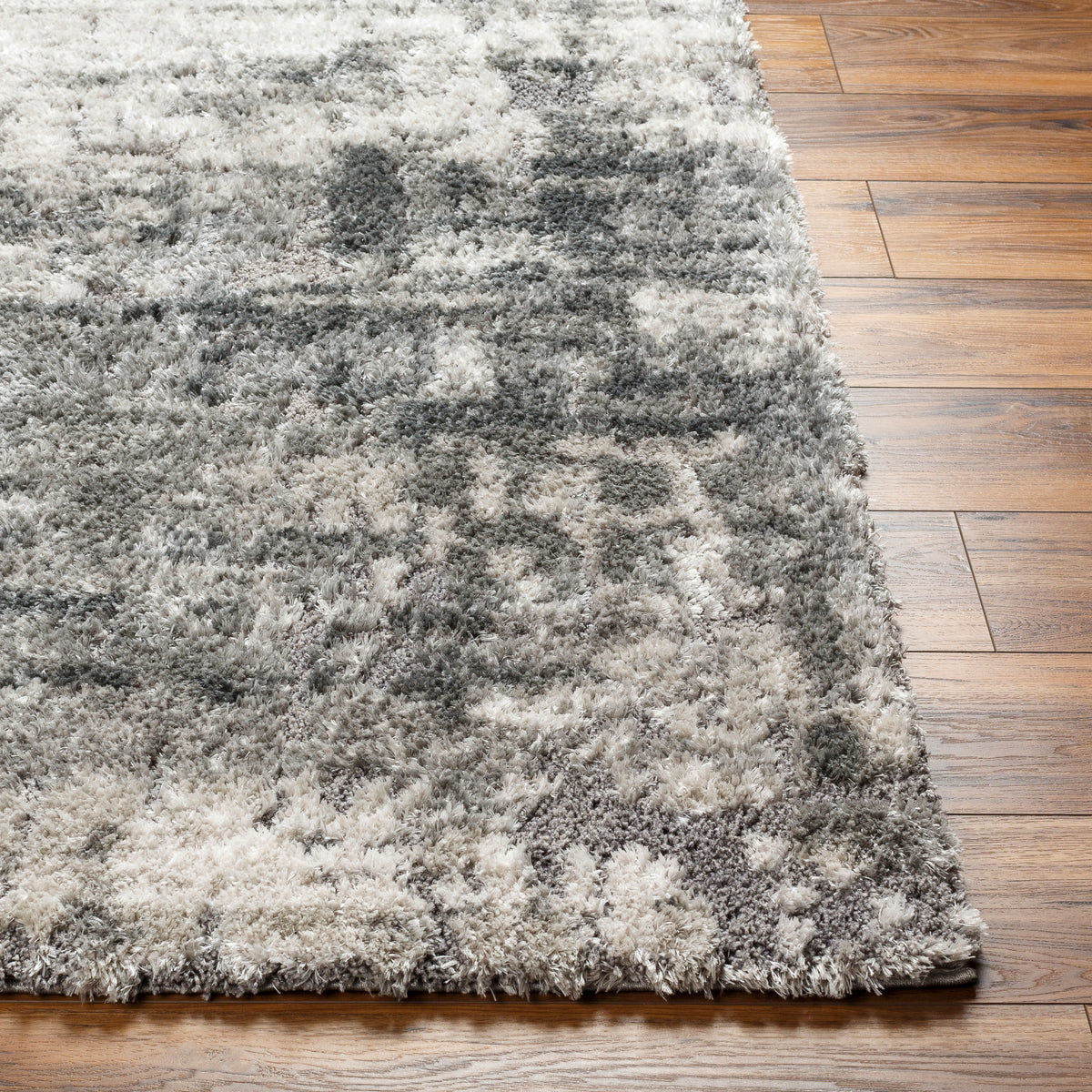 Surya Primo Pro-2301 Gray, Charcoal, White, Light Gray Rug.
