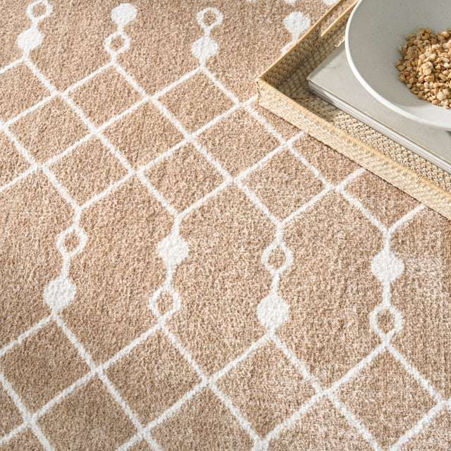Nourison Astra Machine Washable ASW10 Machine Made Taupe Rug