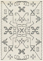 Surya Pisa Pss-2362 Light Gray, Black Rug.